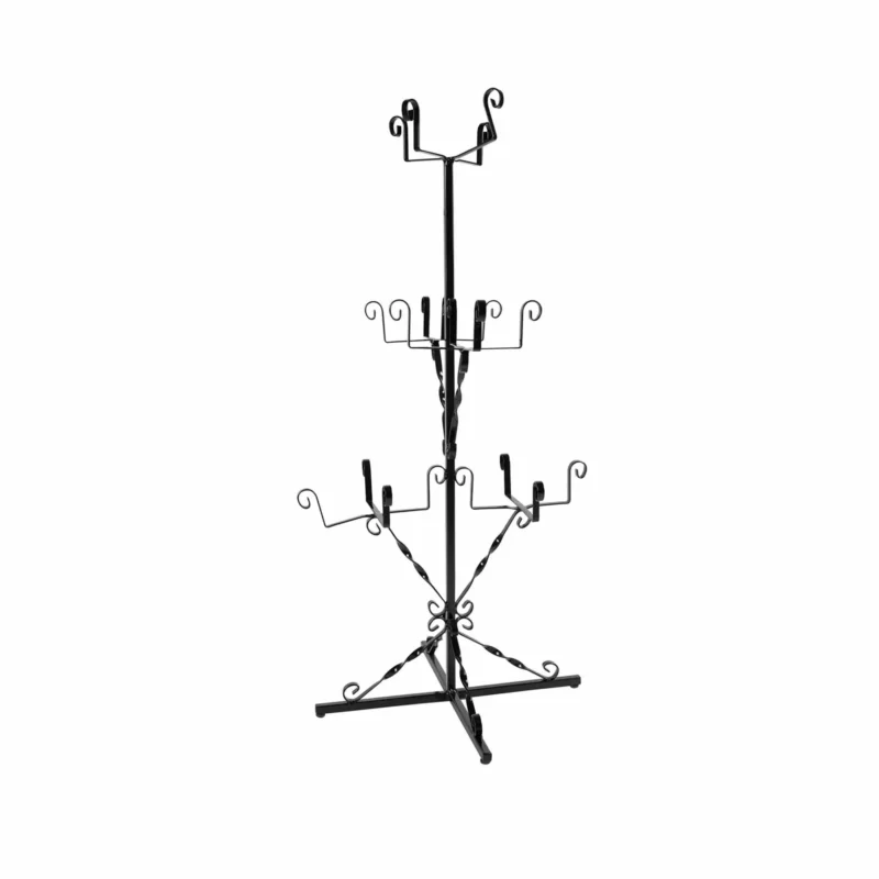 <p> </p> <p>[cg_accordion title="Details"]</p> <p>This support is made of steel, painted black in an electrostatic field, weighs 4 kg and supports 5 <a href="https://thegardenleague.co.uk/product/recipient-for-flowers-planter-apartment-gardening/">flower pots</a> with a maximum diameter of 18 cm at the base. Having a footprint of 50x50 cm, it supports the pots in height, the space occupied in the house or in the yard being very small. The support saves space, puts each plant in value and allows vertical placement or the creation of cascade combinations.</p> <p>Support up to 5 x pots</p> <p>Weight: 4 kg</p> <p>Material:  Steel / black painted [/cg_accordion]</p> <p>[cg_accordion title="Delivery and Returns"] UK Free delivery. 30 days returns.</p> <p>Please consult <a title="Privacy Policy, Terms and Conditions" href="https://thegardenleague.co.uk/privacy-policy/">T & C's</a> for more details. [/cg_accordion]</p>